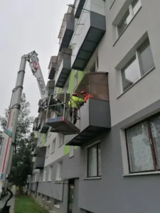 Oprava čiel balkónov Levice